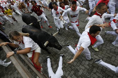 Primer encierro de San Fermín 2025.