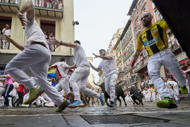 Primer encierro de San Fermín 2025.