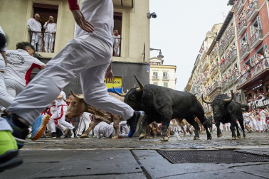 Primer encierro de San Fermín 2025.