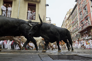 Primer encierro de San Fermín 2025.