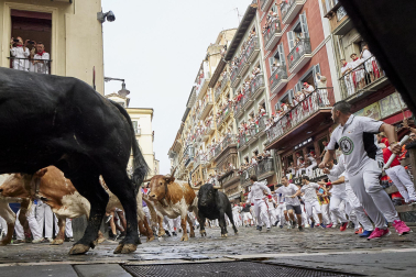 Primer encierro de San Fermín 2025.