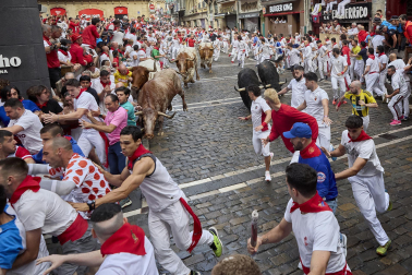 Primer encierro de San Fermín 2025.