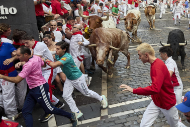 Primer encierro de San Fermín 2025.