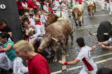 Primer encierro de San Fermín 2025.