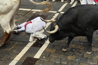 Primer encierro de San Fermín 2025.