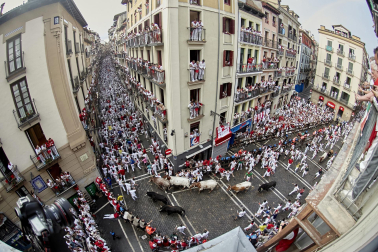 Primer encierro de San Fermín 2025.