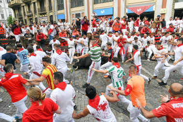 Primer encierro de San Fermín 2025.