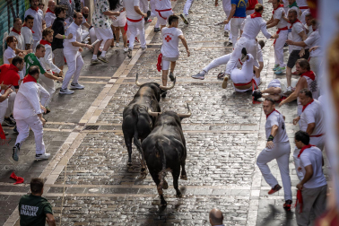 Primer encierro de San Fermín 2025.
