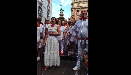 Jota a San Fermín por parte de la Coral Santiago