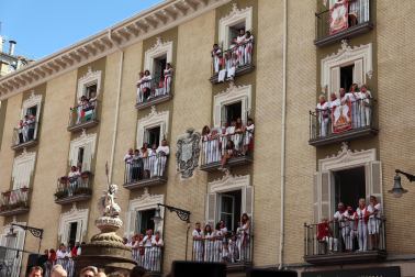 Foto de la procesión de San Fermín 2025./