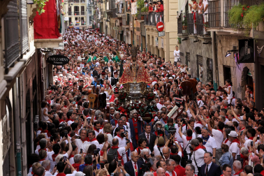 Foto de la procesión de San Fermín 2025./