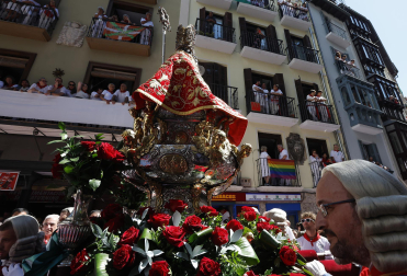 Foto de la procesión de San Fermín 2025./