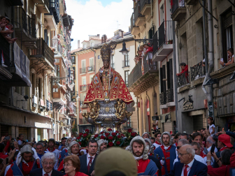 Foto de la procesión de San Fermín 2025./