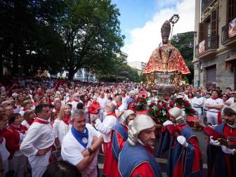 Foto de la procesión de San Fermín 2025./