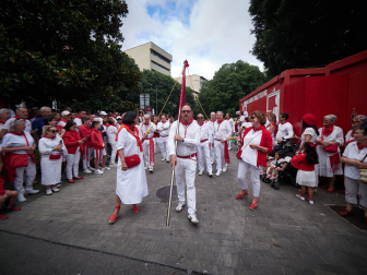 Foto de la procesión de San Fermín 2025./