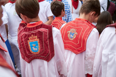 Foto de la procesión de San Fermín 2025./
