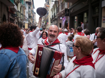 Foto de la procesión de San Fermín 2025./