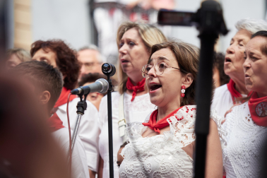Foto de la procesión de San Fermín 2025./