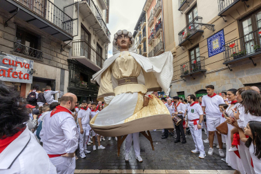 Foto de la procesión de San Fermín 2025./