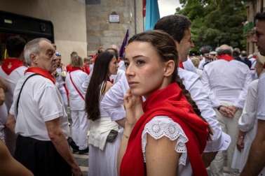 Foto de la procesión de San Fermín 2025./