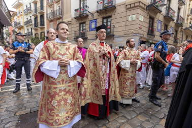 Foto de la procesión de San Fermín 2025./