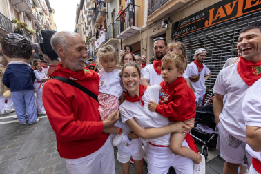 Foto de la procesión de San Fermín 2025./