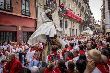 Foto de la procesión de San Fermín 2025./