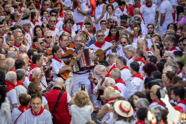 Foto de la procesión de San Fermín 2025./