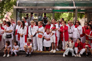 Foto de la procesión de San Fermín 2025./