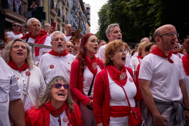 Foto de la procesión de San Fermín 2025./