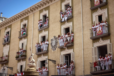 Foto de la procesión de San Fermín 2025./