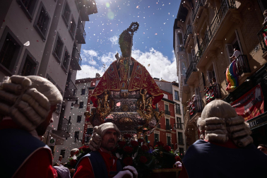 Foto de la procesión de San Fermín 2025./