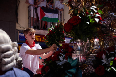 Foto de la procesión de San Fermín 2025./
