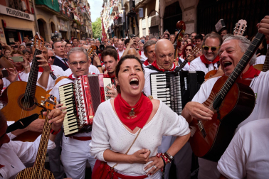 Foto de la procesión de San Fermín 2025./