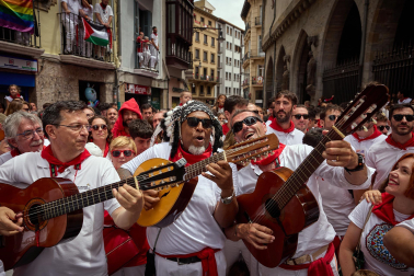 Foto de la procesión de San Fermín 2025./