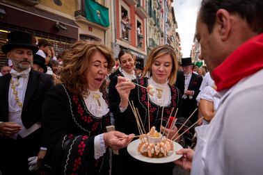 Foto de la procesión de San Fermín 2025./
