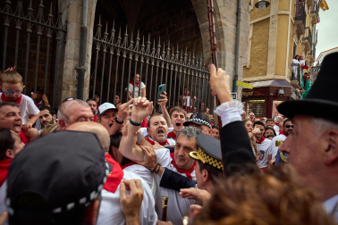 Foto de la procesión de San Fermín 2025./
