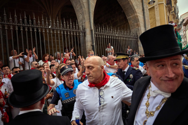 Foto de la procesión de San Fermín 2025./