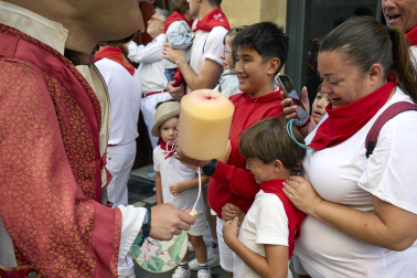 Fotos de la salida de la Comparsa de Gigantes y Cabezudos este 7 de julio