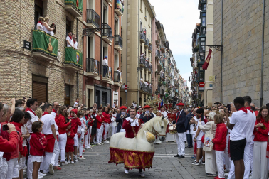 Fotos de la salida de la Comparsa de Gigantes y Cabezudos este 7 de julio