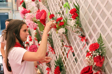 Fotos de la ofrenda infantil a San Fermín en el Rincón de la Aduana este jueves 10 de julio de 2025.