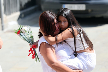 Fotos de la ofrenda infantil a San Fermín en el Rincón de la Aduana este jueves 10 de julio de 2025.
