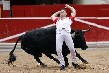 Fotos del Concurso de recortadores de San Fermín 2025 celebrado este sábado, 12 de julio