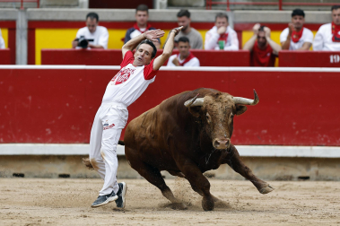 Fotos del Concurso de recortadores de San Fermín 2025 celebrado este sábado, 12 de julio
