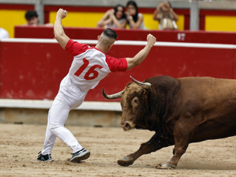 Fotos del Concurso de recortadores de San Fermín 2025 celebrado este sábado, 12 de julio