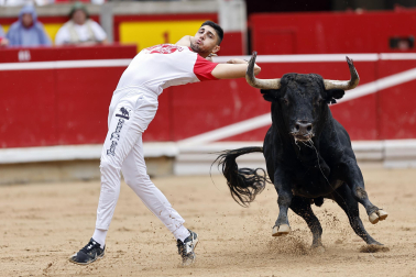 Fotos del Concurso de recortadores de San Fermín 2025 celebrado este sábado, 12 de julio