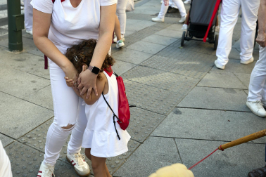 Fotos de la salida de la Comparsa de Gigantes y Cabezudos este 13 de julio de San Fermín 2025 /