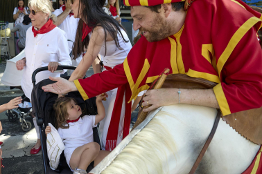 Fotos de la salida de la Comparsa de Gigantes y Cabezudos este 13 de julio de San Fermín 2025 /