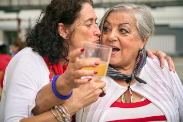 Comida popular en fiestas de Burlada 2025.