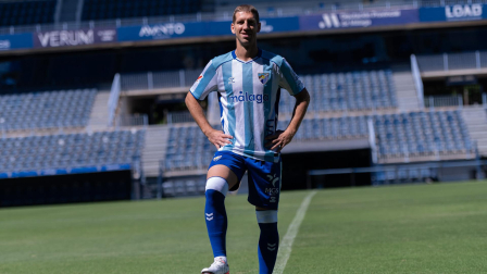 Darko Brasanac, en su presentación como jugador del Málaga
